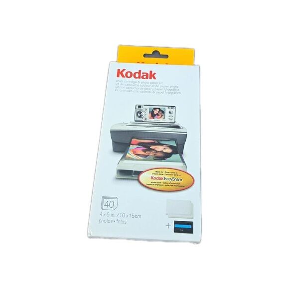 Kodak EasyShare PH-40 Color Cartridge & Photo Paper Kit 40 4x6 in Photos - Picture 2 of 10